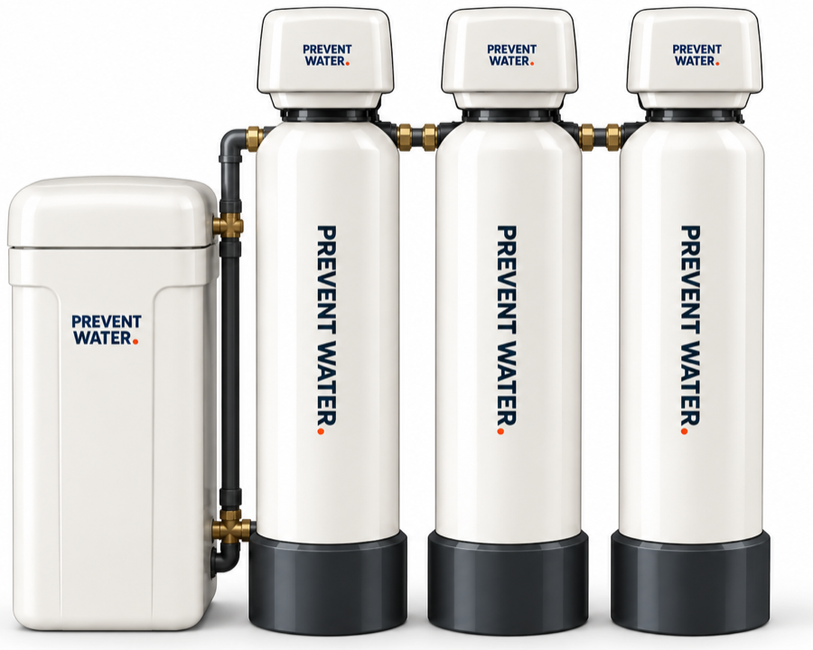 Well water treatment configuration