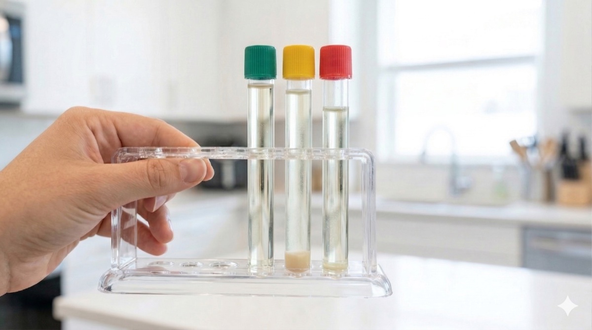 Sediment in drinking water before